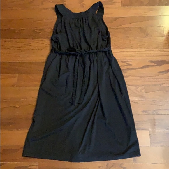 LOFT Black Sundress Ruffle at neck. GUC. Size 6 - Picture 6 of 7